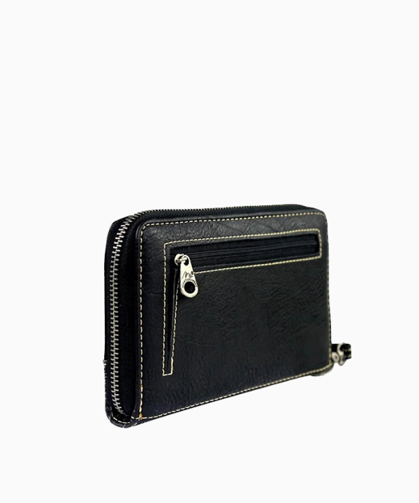 Montana West Floral Tooling Leather Western Wallet Online Hot Sale - Image 3