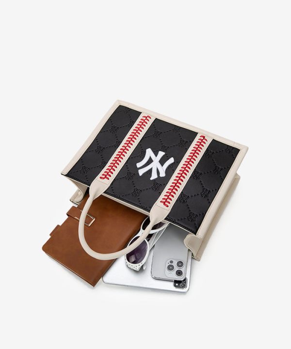 MLB New York Yankees Baseball Stitched Tote Bag For Cheap - Image 5
