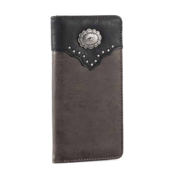 Montana West Color Block Navajo Concho Bifold Long Wallet Sale - Image 4