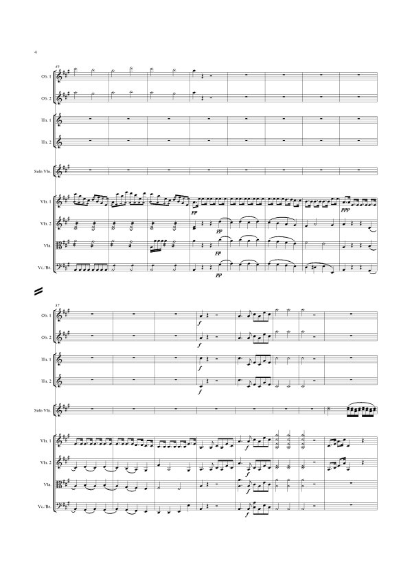 Rodolphe Kreutzer: Violin Concerto No. 2 in A major – full score (NXP019) Supply - Image 4