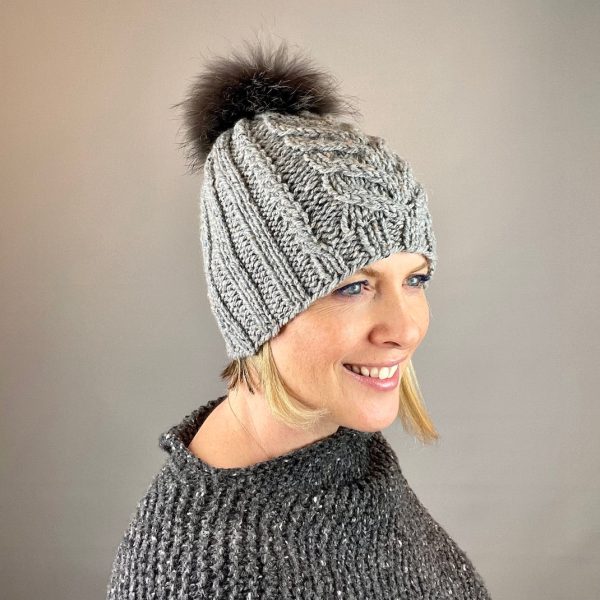 French Staghorn Hat Knitting Kit | Soft Donegal Chunky & Knitting Pattern (#377) Sale