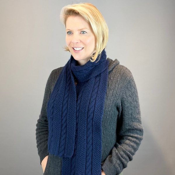 Jade Sapphire Cashmere Scarf Knitting Kit | Jade Sapphire 8 Ply Mongolian Cashmere & Knitting Pattern Online Hot Sale - Image 3