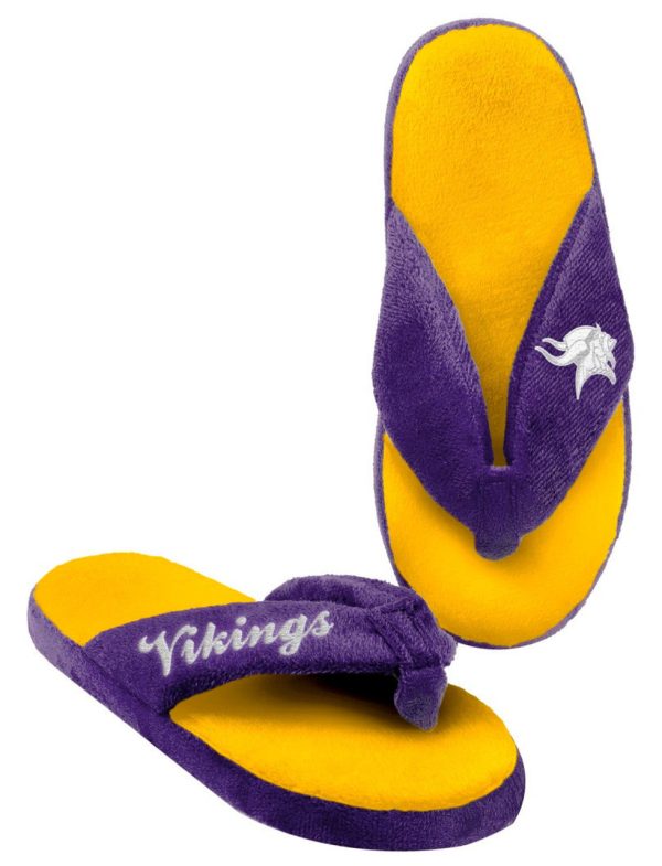 Minnesota Vikings Slipper Women Thong Flip Flop 1 Pair Online Sale - Image 2