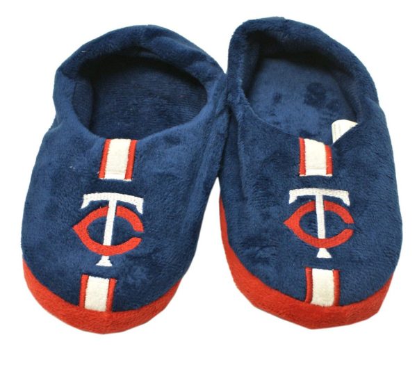 Minnesota Twins Slipper Youth 4 7 Size 10 11 Stripe (1 Pair) M For Cheap