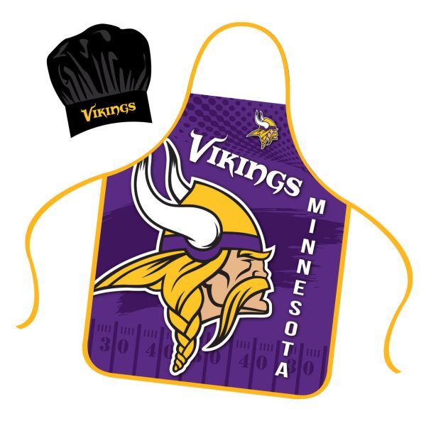 Minnesota Vikings Chef Hat and Apron Set Online