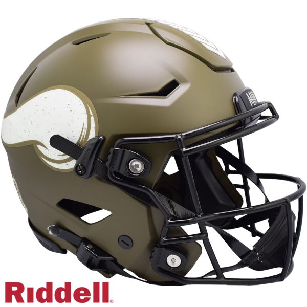 Minnesota Vikings Helmet Riddell Authentic Full Size SpeedFlex Style Salute To Service Online Hot Sale