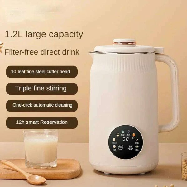 220V Electric Soybean Milk Machine Automatic Intelligent Food Blender Fruit Juicer Water Boiling Kettle Rice Paste Maker Online Sale
